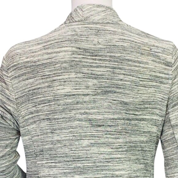 Loft | Lou & Grey Womens Asymmetric Zip Cardigan Melange Stretch Gray Size XS - Picture 9 of 13